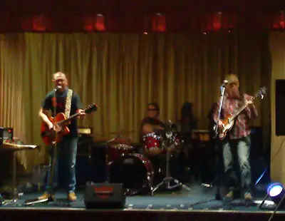 Devils River playing live in Burscough Devils River on a large stage