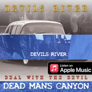 A split image of Dead Man's Canyon and Deal with the Devil album covers